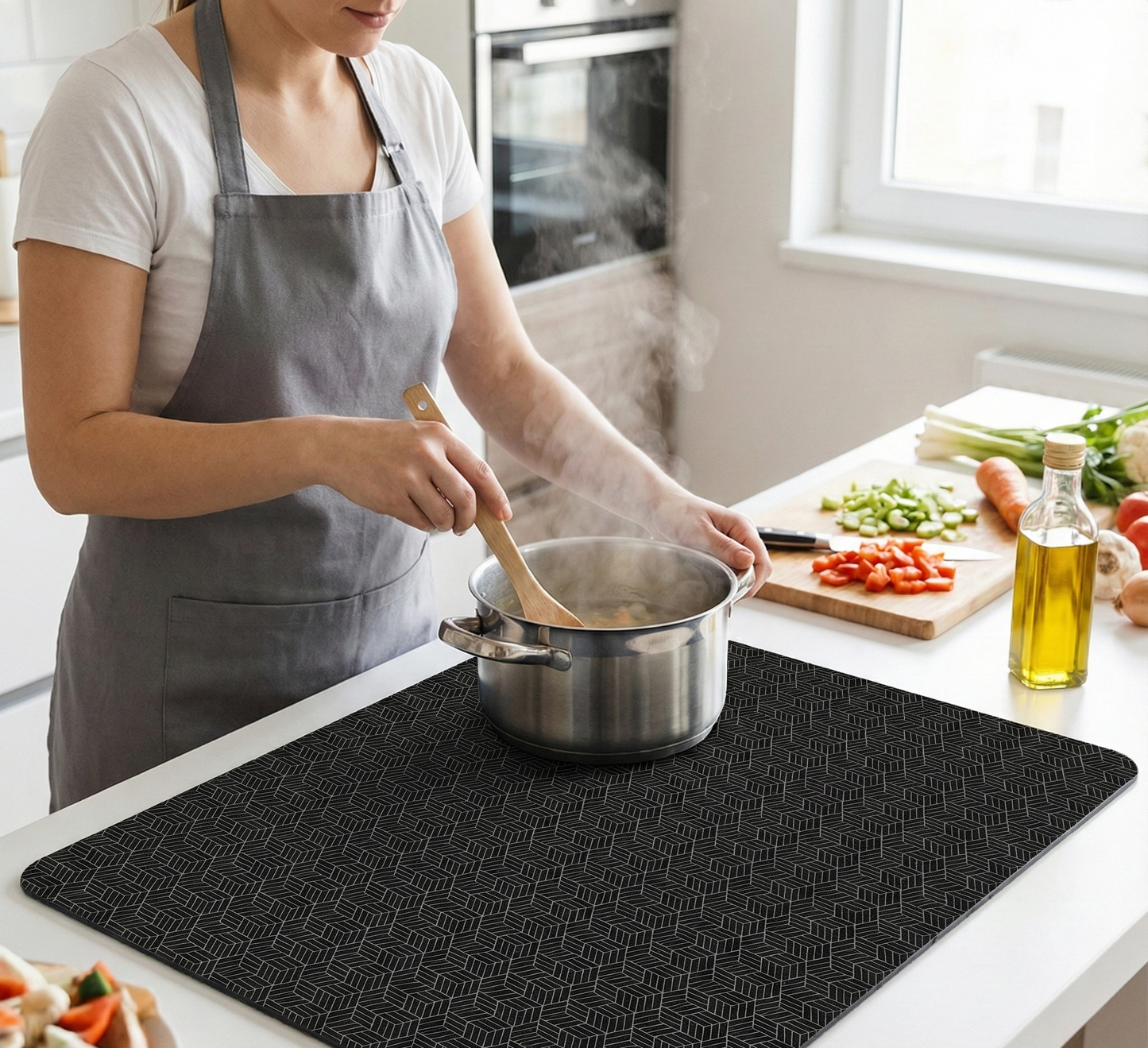 StoveArmor™ Induction Cooktop Protector – Anti-Scratch Glass Top Mat